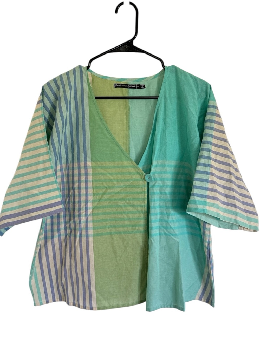 Gudrun Sjoden Striped Wide Sleeve Blouse